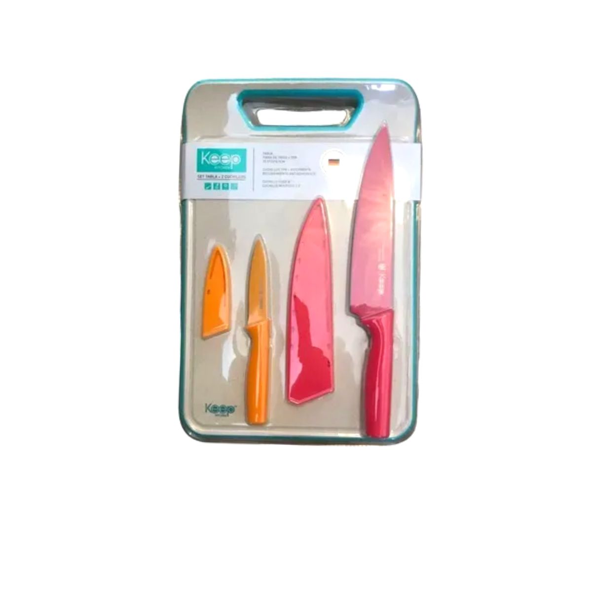 KEEP - Set Tabla + 2 Cuchillos Keep - Multicolor