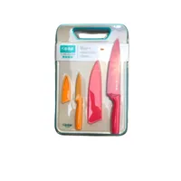 Set Tabla + 2 Cuchillos - Multicolor