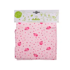 CHALLATIN - Pack Manta Estampada Tuto Grande En Bolsa Rosado
