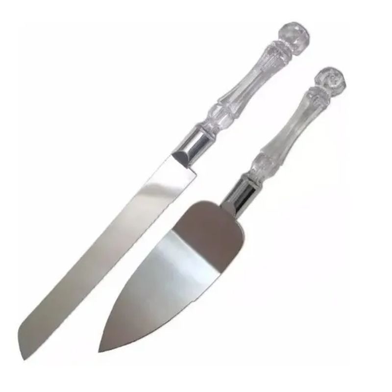 GENERICO - Set Cuchillo y Espátula para Torta -  Matrimonio -Repostería