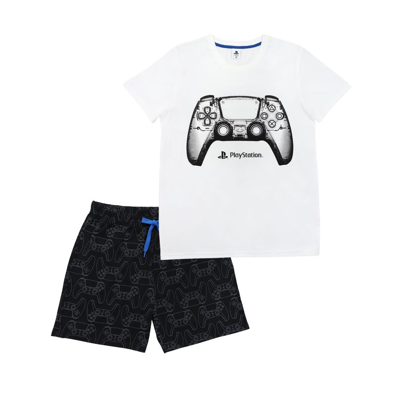 PLAYSTATION - Pijama Hombre Control Blanco Playstation