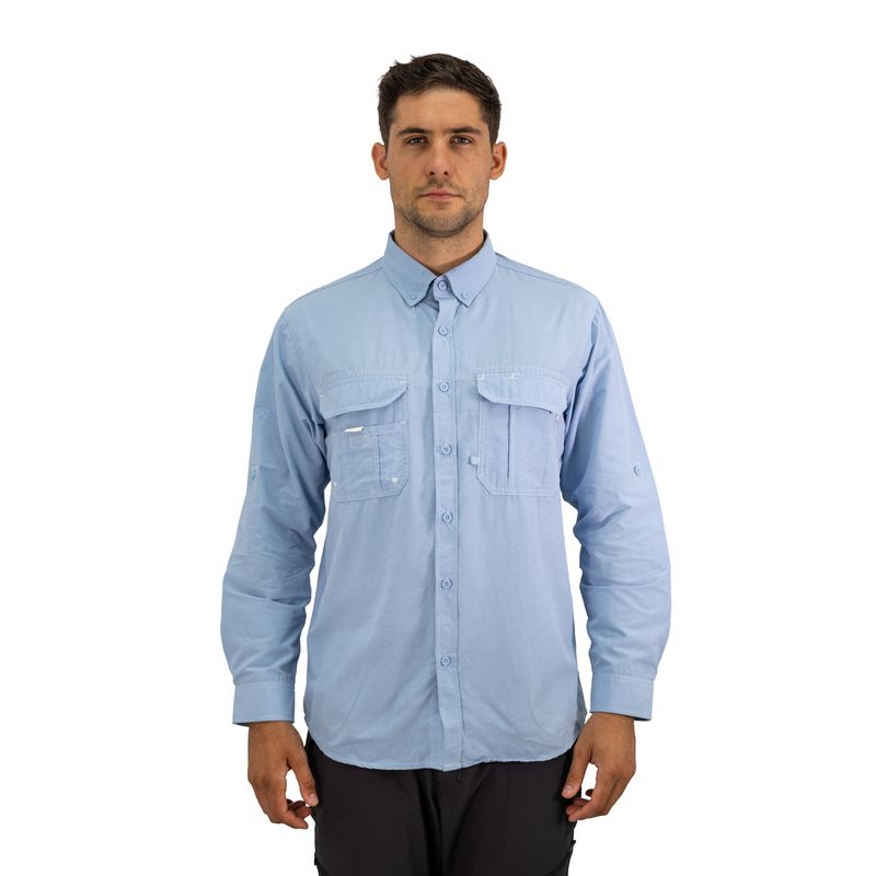 HARDWORK - Camisa Hw Duck Dry Celeste.-