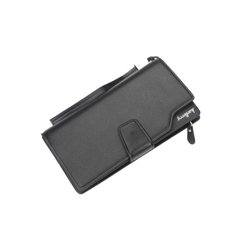 BAELLERRY - Chequera De Cuero Pu Lujo Baellery Con Broche