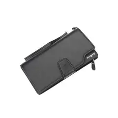 BAELLERRY - Chequera De Cuero Pu Lujo Baellery Con Broche
