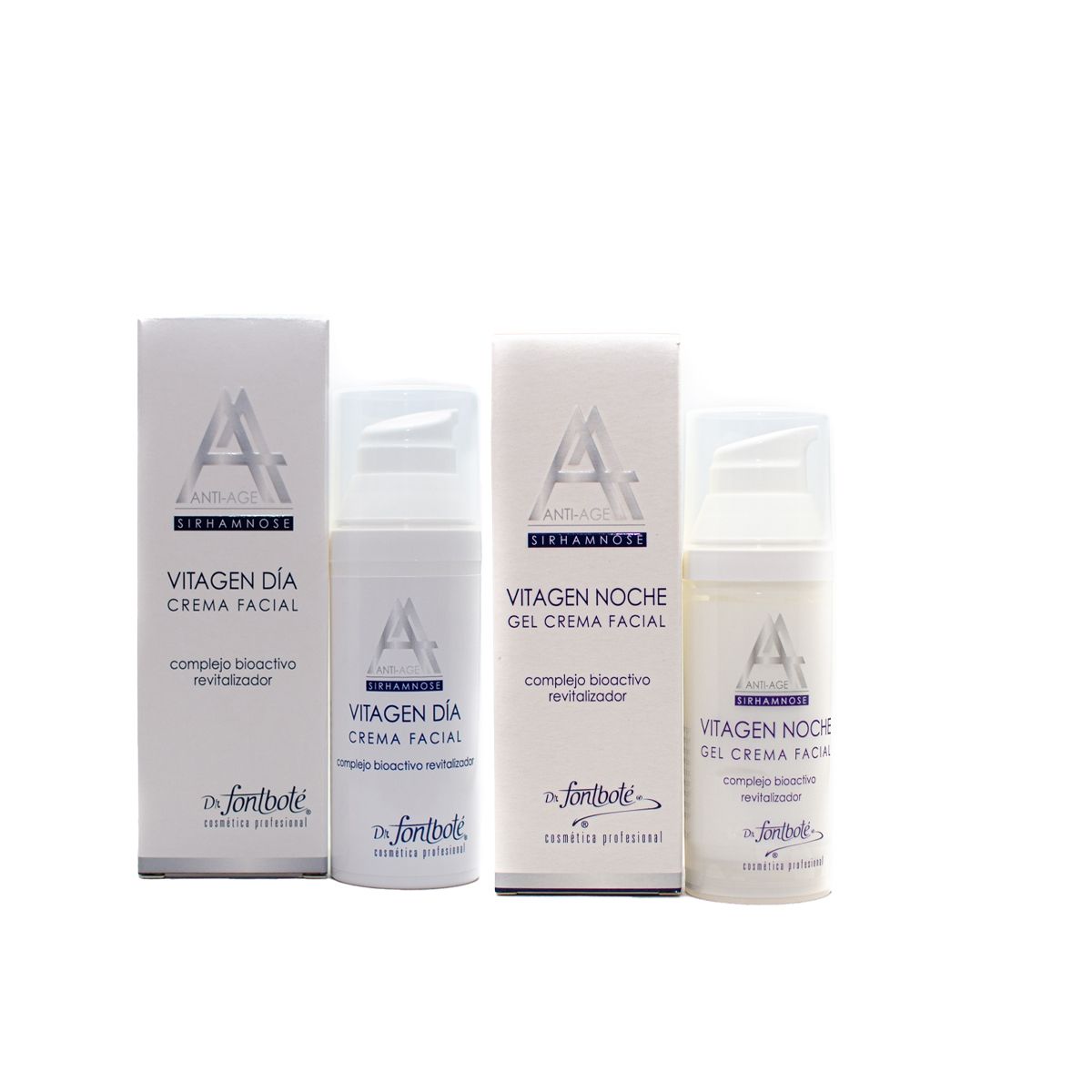 DR FONTBOTE - Crema Facial Vitagen Dia y Vitagen Noche Pack Dr Fontbote.-