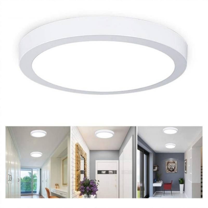 BEN BETESH - Foco Panel Plafon Led 18w Sobrepuesto Redondo Luz Frio