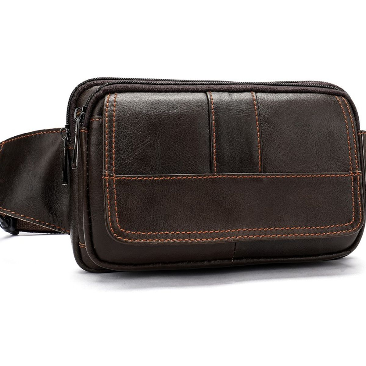 GENERICO - Banano Riñonera De Cuero Genuino Norbinus Unisex Mod Flap