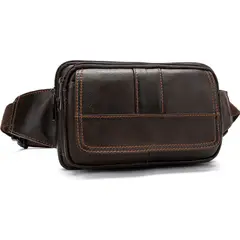 GENERICO - Banano Riñonera De Cuero Genuino Norbinus Unisex Mod Flap
