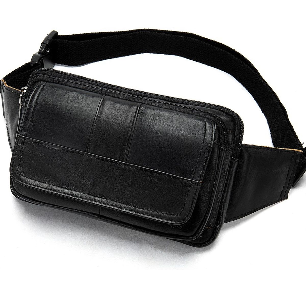 GENERICO - Banano Riñonera De Cuero Genuino Norbinus Unisex Mod Flap