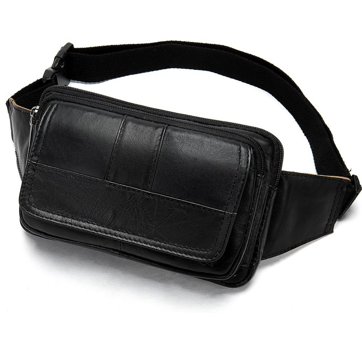 GENERICO - Banano Riñonera De Cuero Genuino Norbinus Unisex Mod Flap