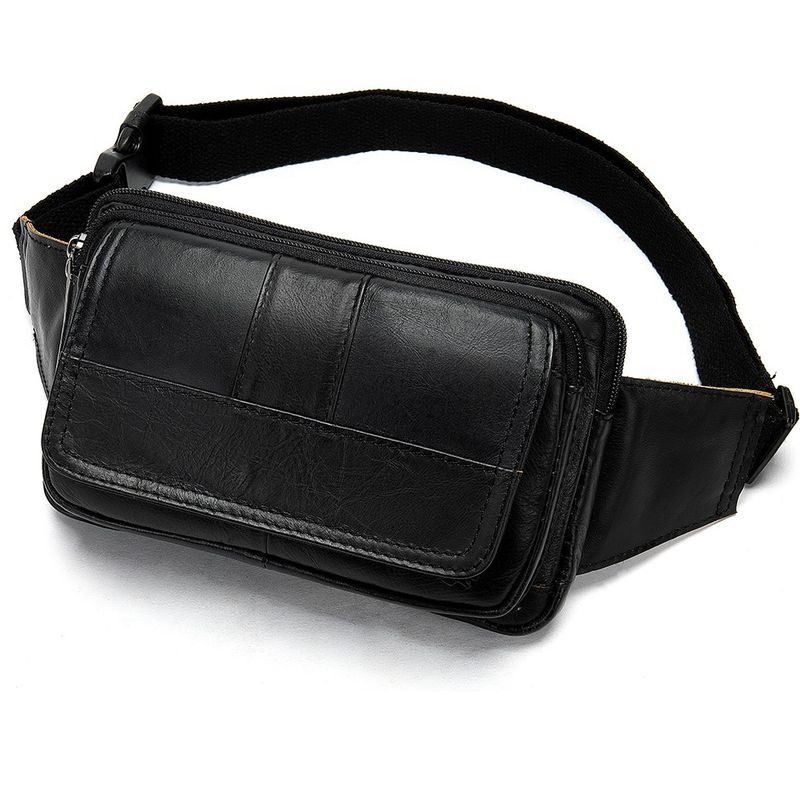GENERICO - Banano Riñonera De Cuero Genuino Norbinus Unisex Mod Flap