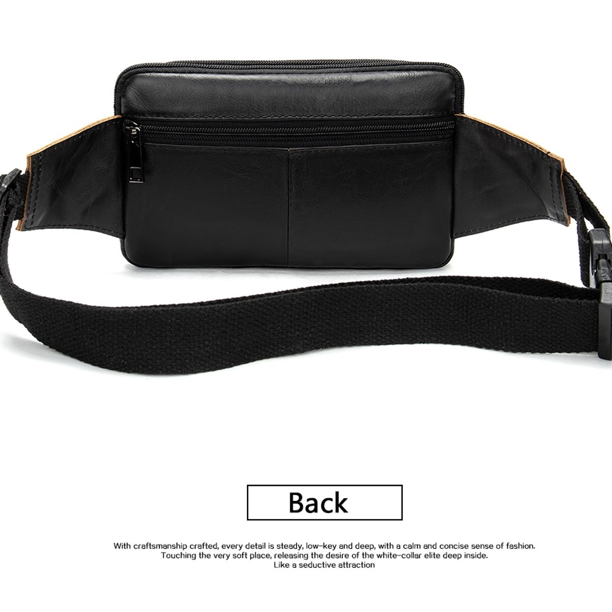 GENERICO - Banano Riñonera De Cuero Genuino Norbinus Unisex Mod Flap