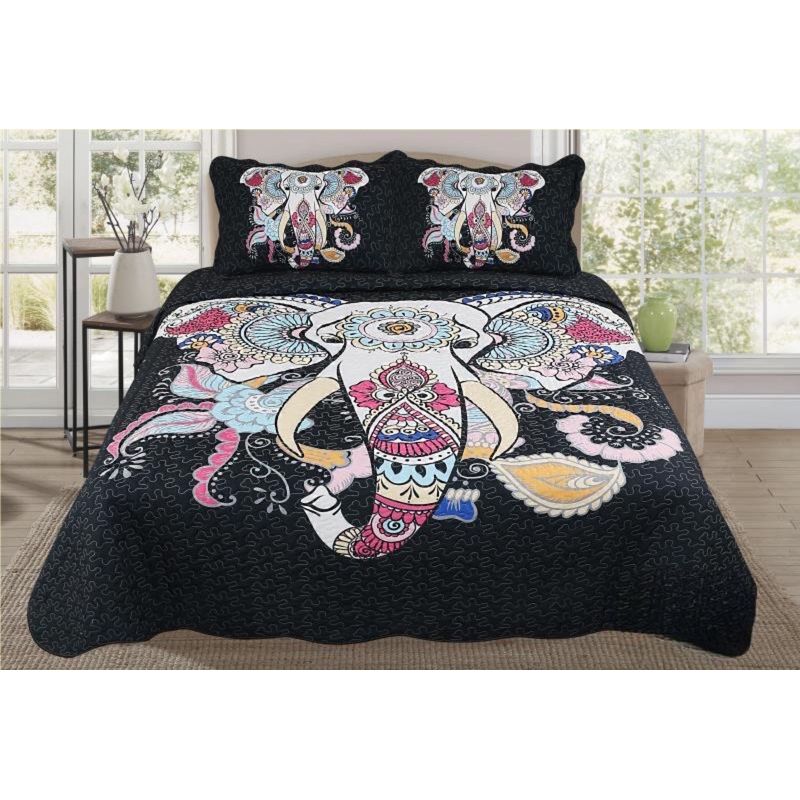 GENERICO - CUBRECAMA QUILT DE VERANO KING - SUPER KIG.
