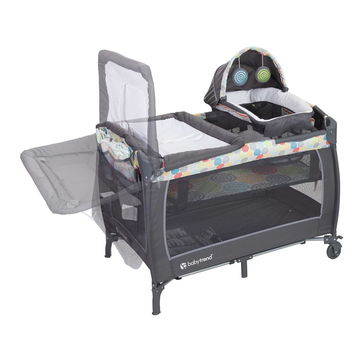 BABY TREND - CUNA CORRAL PACK FUNFETTI DELUXE II