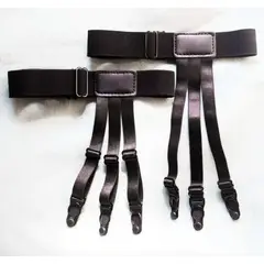 L LUXHER - Suspensor Sujetador De Camisa Unisex Broches De Goma