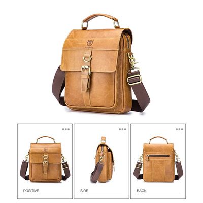 Imagen 2 del producto Bolso Bandolera Hombre Cuero Genuino Bull Captain Mod Land