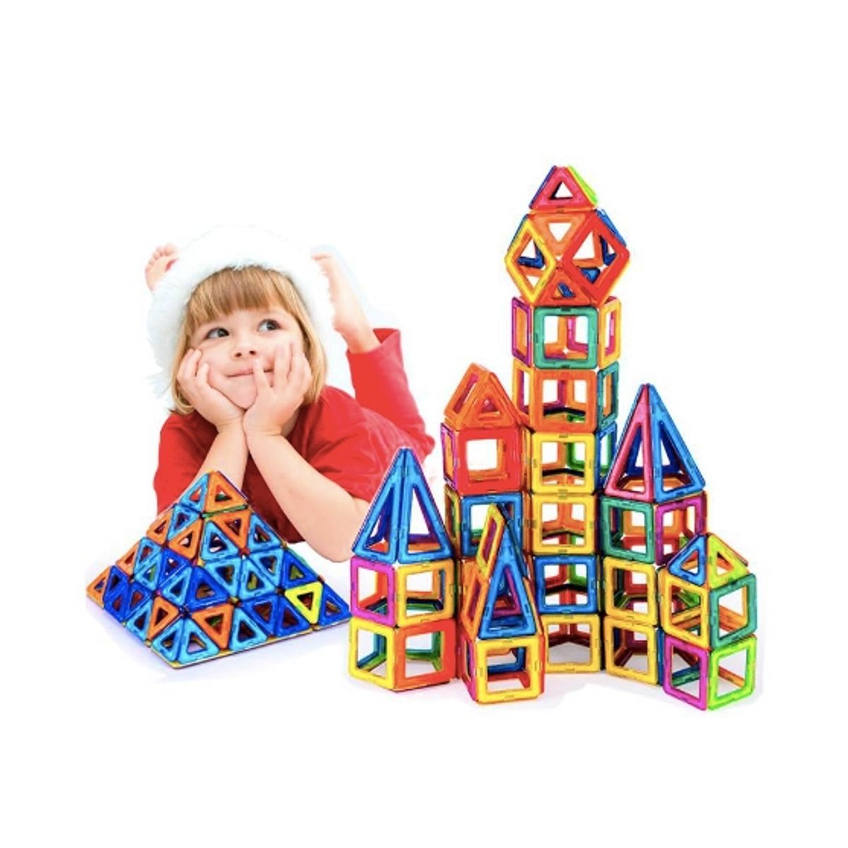 GENERICO - Lego Juego Didactico Magnetico 3d Bloques 28 Pcs