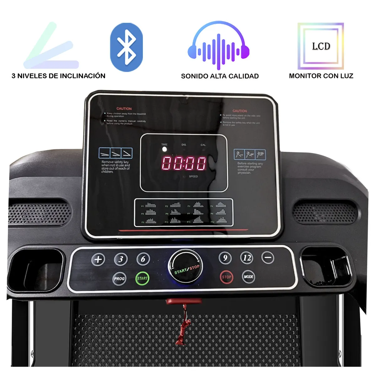 YEP S - Trotadora Eléctrica 3 Niveles Inclinación