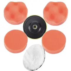 FRANAFOR - Kit Accesorios Pulido Autos Pulidora Bonete Set 7 Esponjas