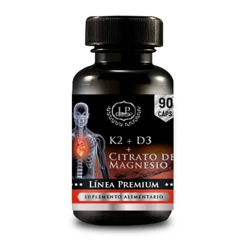GENERICO - K2 (mk7) + D3 + Citrato De Magnesio Zeo 90 Capsulas