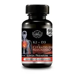 GENERICO - K2 (mk7) + D3 + Citrato De Magnesio Zeo 90 Capsulas