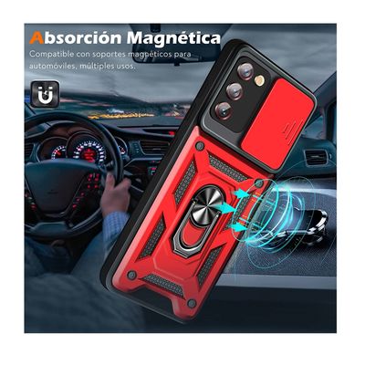 Imagen 2 del producto Carcasa Antishock Rojo Para Samsung Galaxy S20 FE Con Lamina Completa