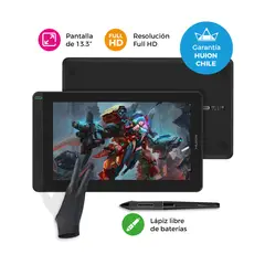 HUION - Pantalla Gráfica Kamvas 13 Negro + Guante