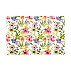 PAPER HOME - Set x 6 individuales anti manchas rectangulares flores
