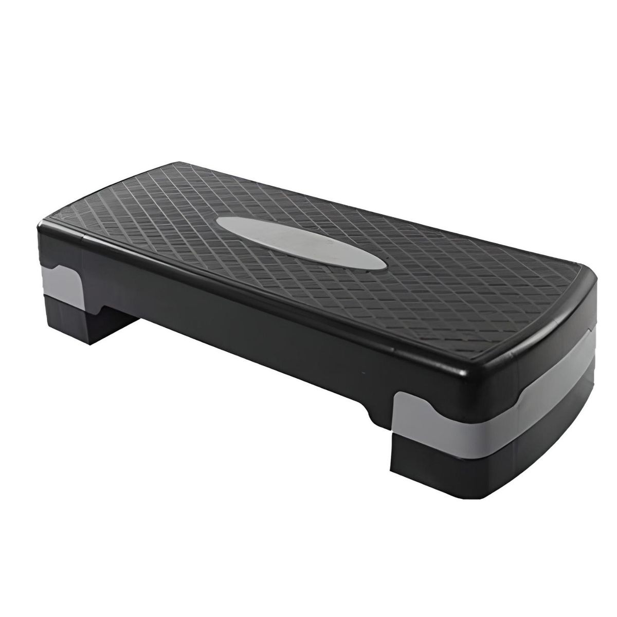 CRUSEC - Step Aerobico 2 Niveles Antideslizante Pilates Fitness negro