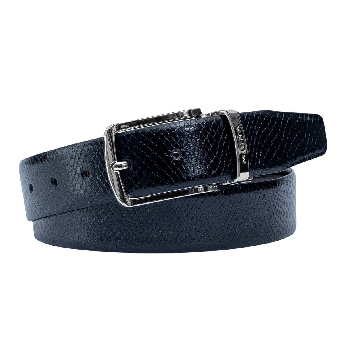 MIURA - Cinturón Miura Hombre Mod. Ajax Reversible 100 % Cuero Natural