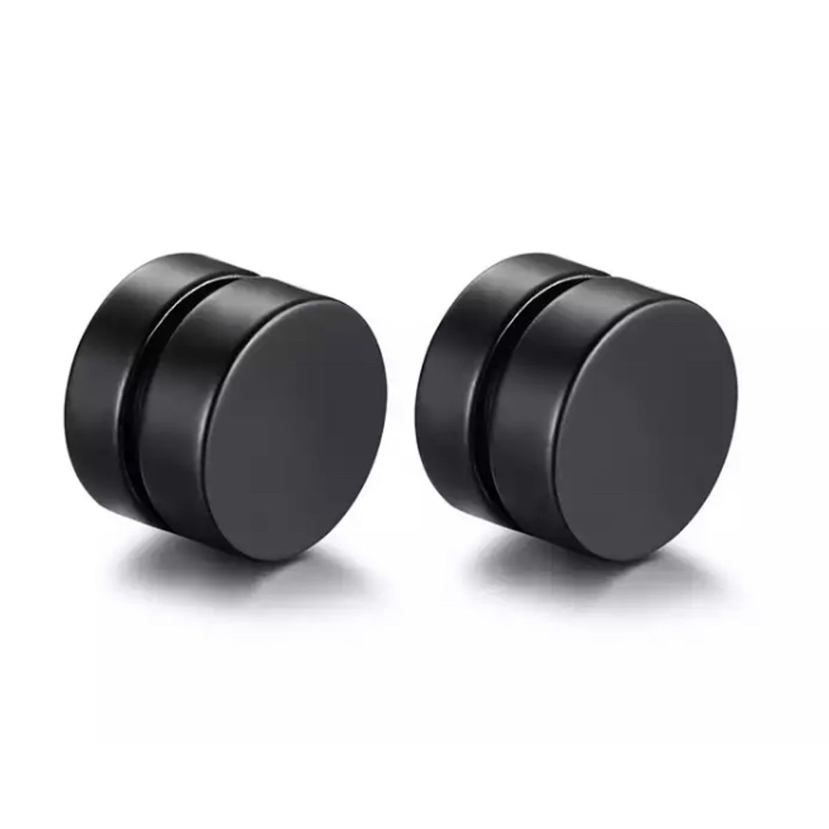 JOYA - Aros Negros Magnéticos Sin Perforación Con Iman