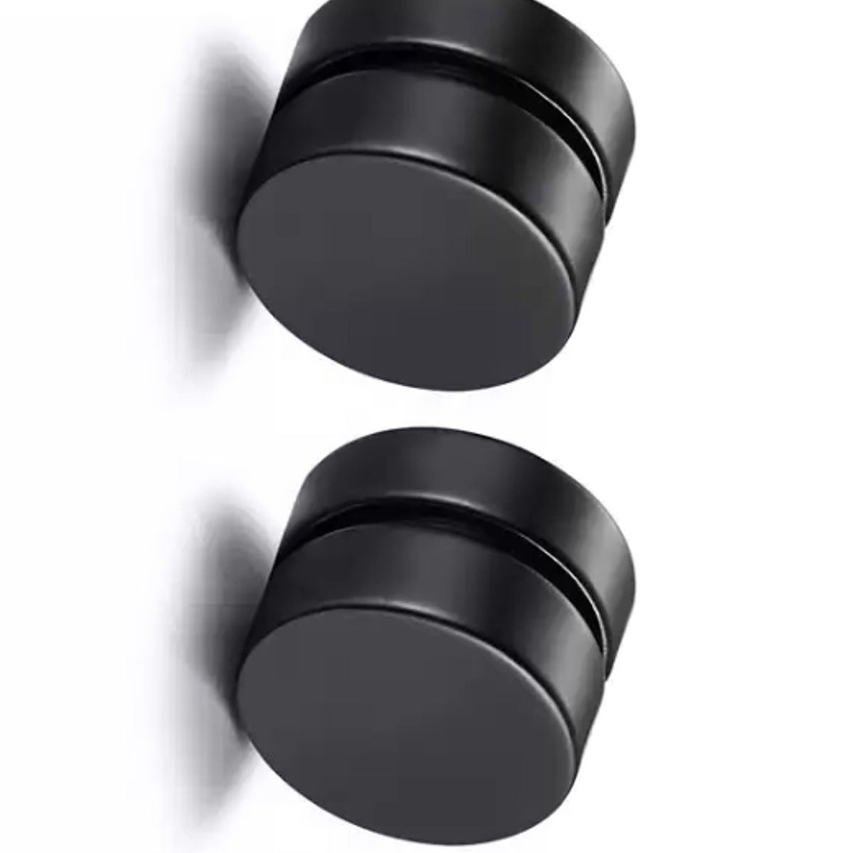 JOYA - Aros Negros Magnéticos Sin Perforación Con Iman