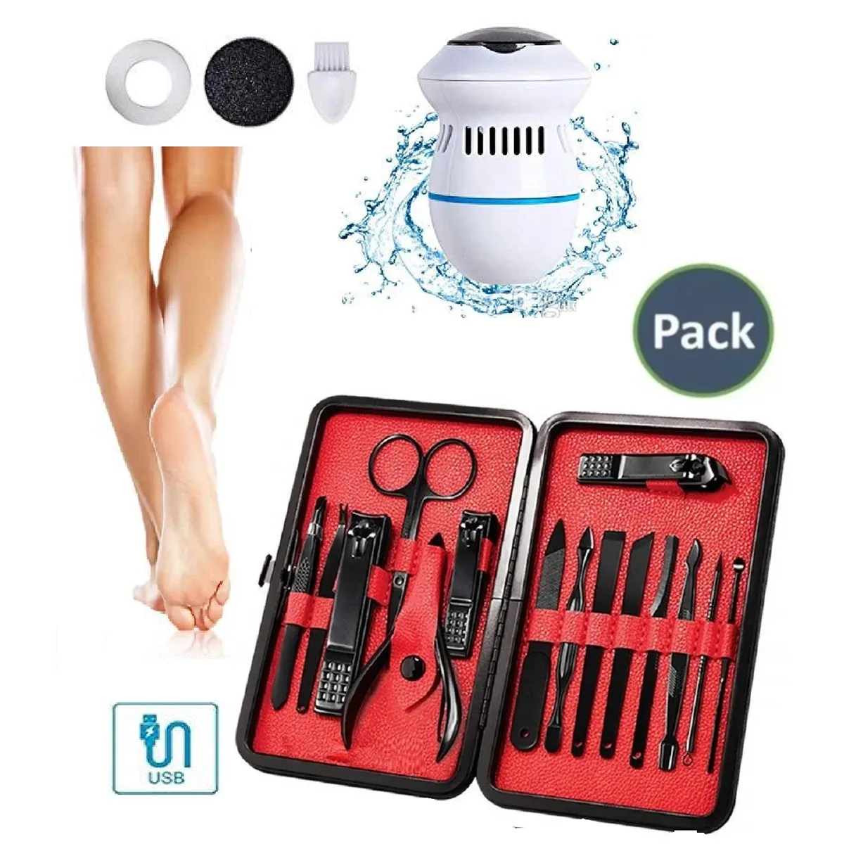 GENERICO - Lima Pulidor De Pies Electrico Removedor De Callos Electrico