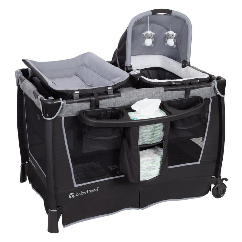 BABY TREND - CUNA CORRAL PACK  PLAY WISHPER GRAY BABY TREND
