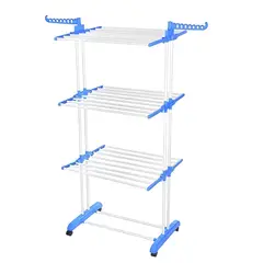 CRUSEC - Tendedero Organizador Colgador Ropa Plegable 3 N