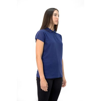 Imagen 2 del producto Polera Pique Manga Corta Azul Mujer