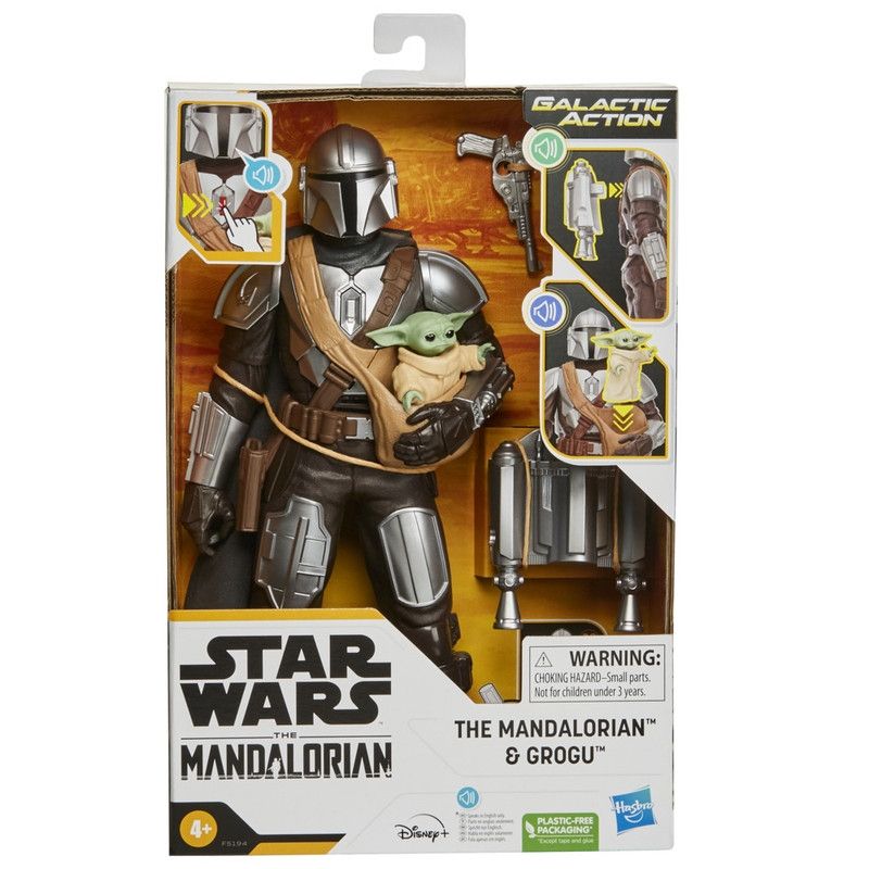 STAR WARS - FIGURAS ELECTRÓNICAS FAN STAR WARS GALACTIC ACTION THE MANDALORIAN & GROGU