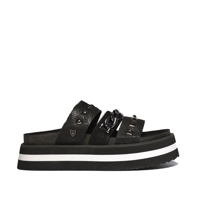 GOTTA - Sandalia Mujer Plataforma Negra 15260