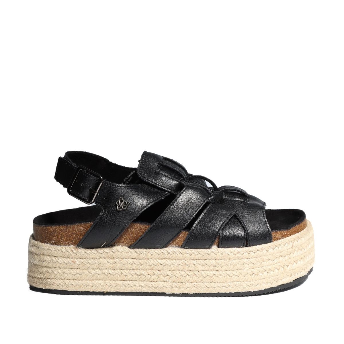 GOTTA - Sandalia Mujer Plataforma Negra 15250