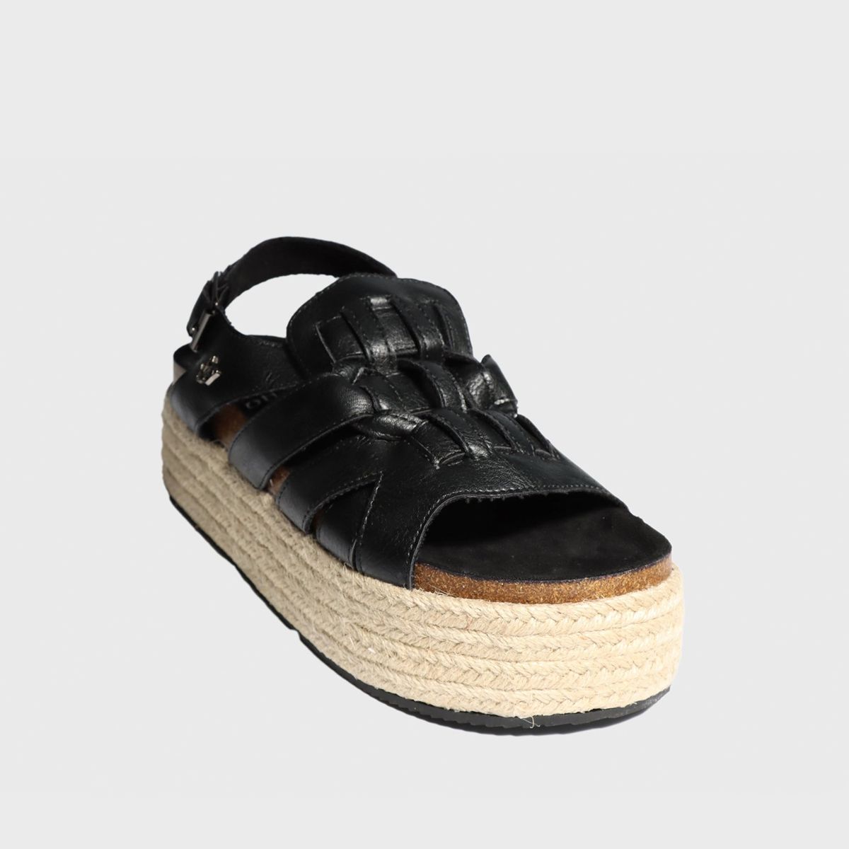 GOTTA - Sandalia Mujer Plataforma Negra 15250