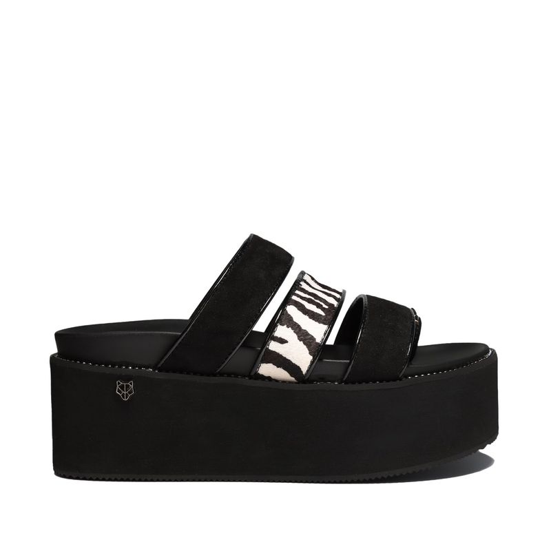 GOTTA - Sandalia Mujer Plataforma Animal Print Cuero 15662
