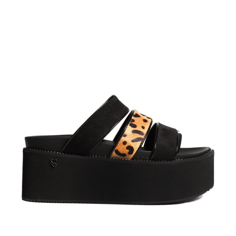 GOTTA - Sandalia Mujer Plataforma Animal Print Cuero 15662