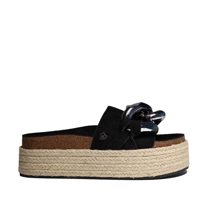 GOTTA - Sandalia Mujer Plataforma Negra 15251