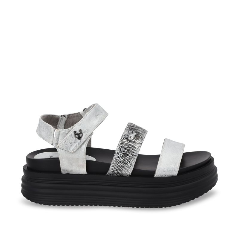 GOTTA - Sandalia Mujer Plateada Plataforma 15711 Gotta