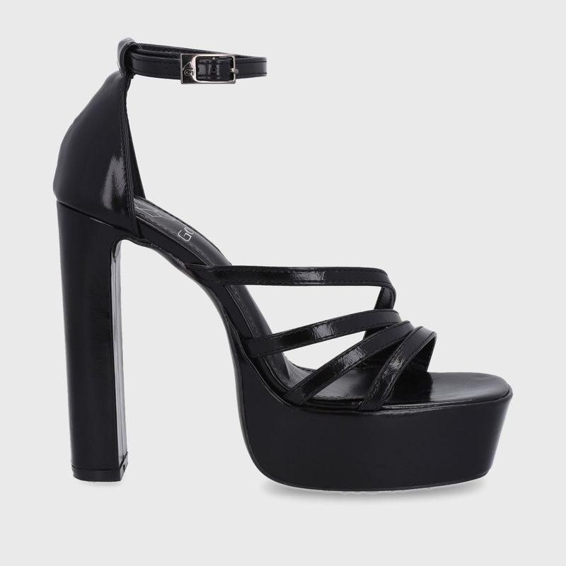 GOTTA - Sandalia Mujer Taco Charol Negra 35102
