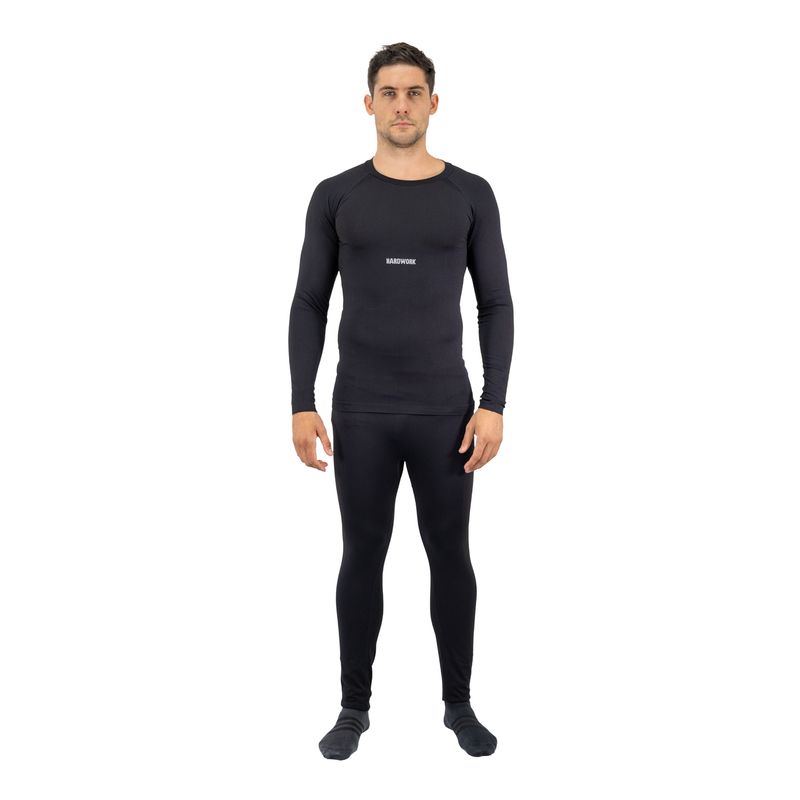 HARDWORK - Conjunto Primera Capa Hw Patagonia Spandex Negro