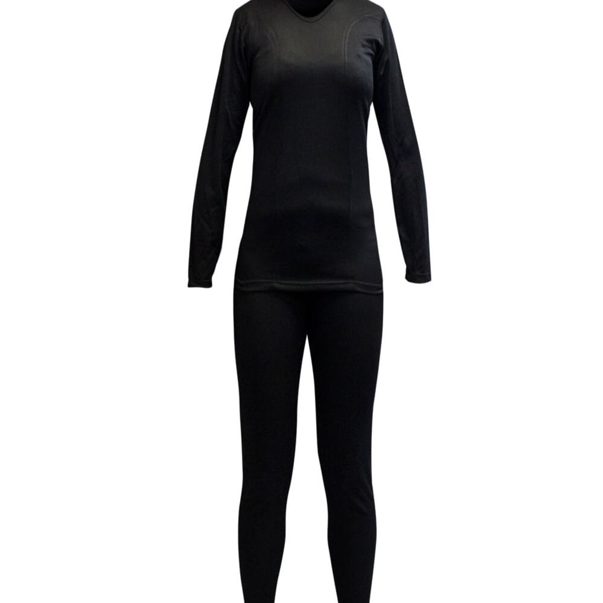 HARDWORK - Conjunto Primera Capa HW Poliester Cooldry Mujer Black