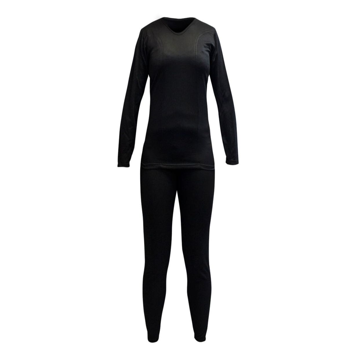 HARDWORK - Conjunto Primera Capa HW Poliester Cooldry Mujer Black