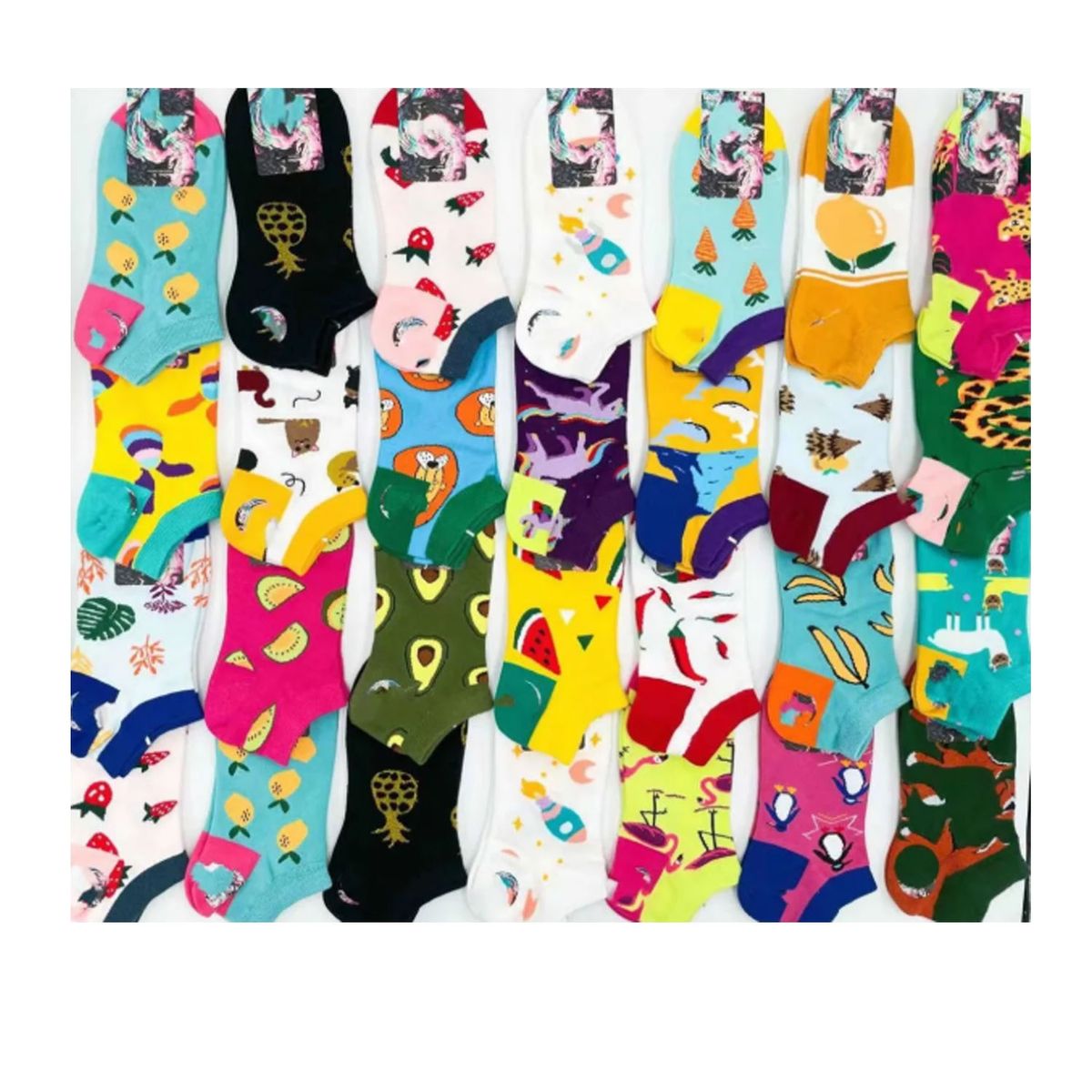 EVERSO - Pack12 Calcetines Diseños Surtido Algodón Para Mujer