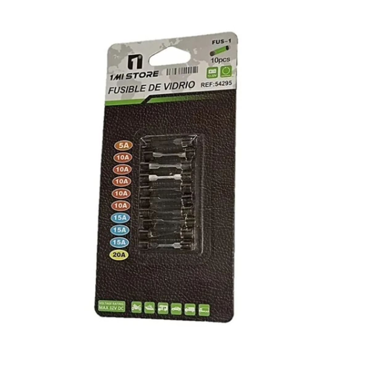 GENERICO - Fusibles De Vidrio Para Coche10 UnidadesFusibles De Vidrio